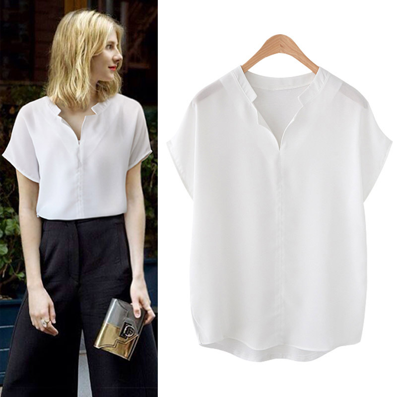 Women's stand collar short sleeve