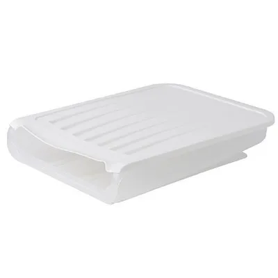 Storage box plastic stackable box - White