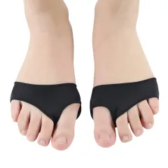 Anti-slip Forefoot With Cloth Front Half Pad - Black - View 1
