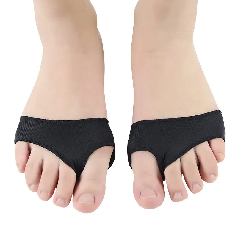 Anti-slip Forefoot With Cloth Front Half Pad - Black
