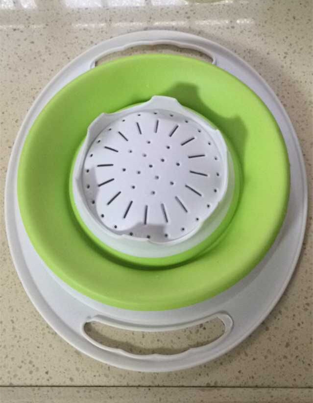 Multifunctional foldable vegetable and fruit basket