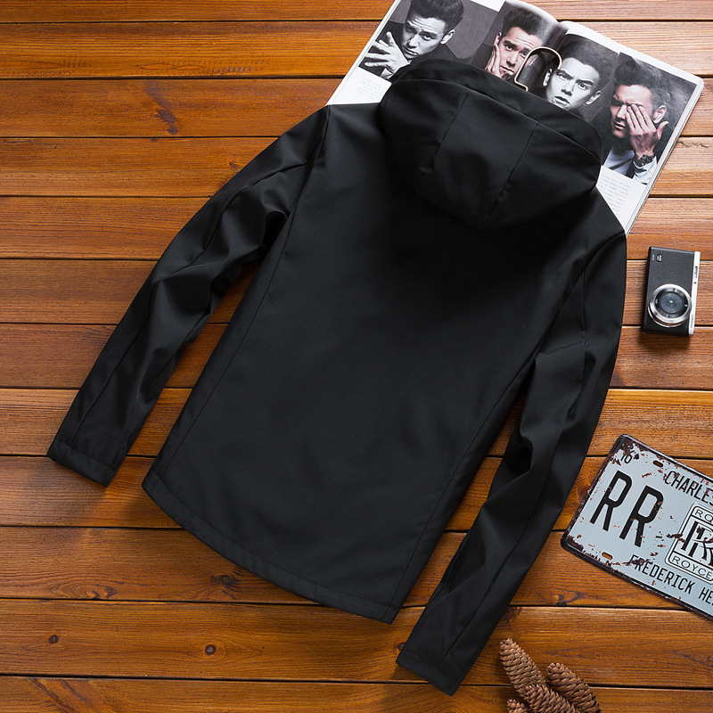 Hooded jacket men's casual