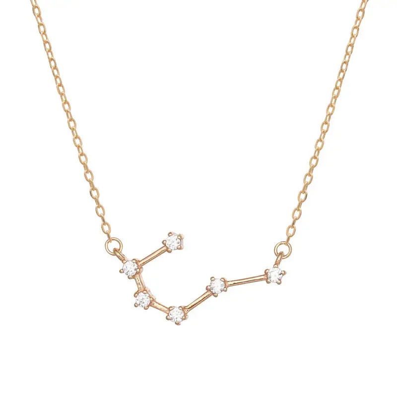 Twelve constellation female clavicle chain
