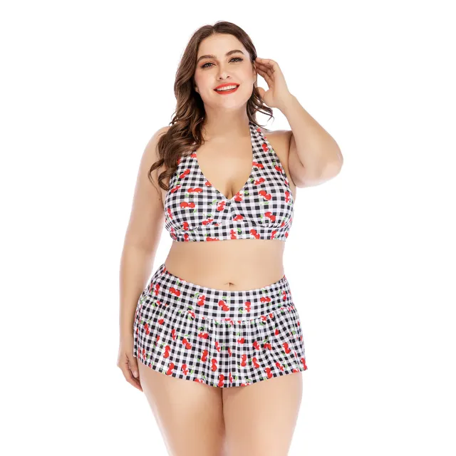 Plaid printed split bikini As Shown 4Xl - Shop at LoveMi