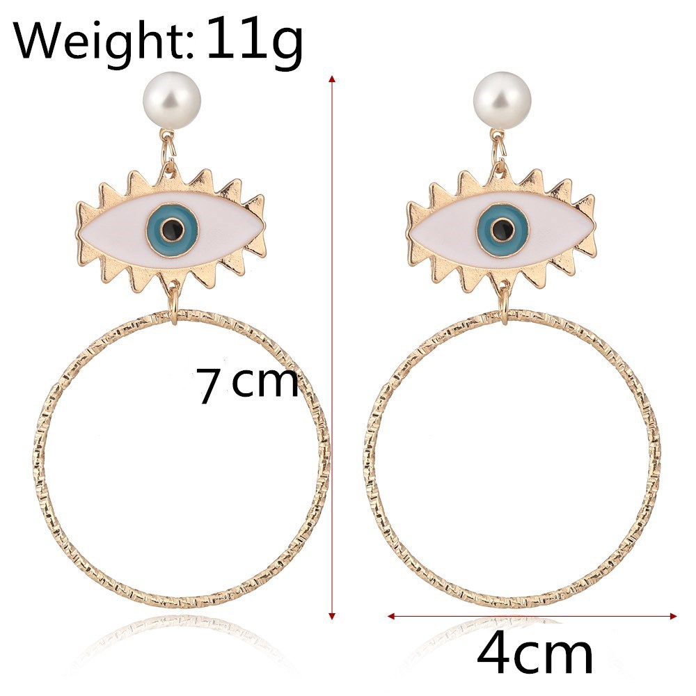 Devil's Eye Fashionable Long Earrings