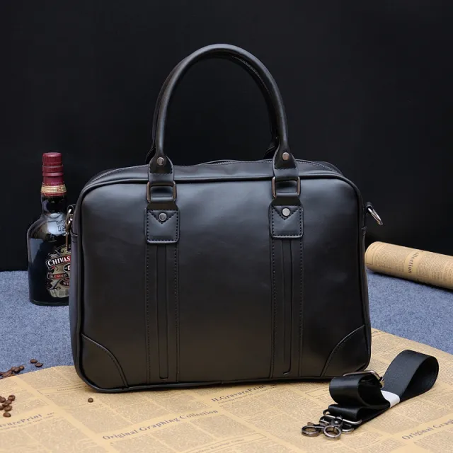 Men's handbag business messenger bag Black - Shop at LoveMi