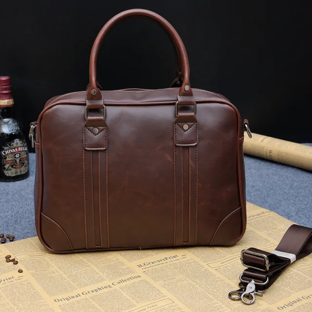 Men's handbag business messenger bag Brown - Shop at LoveMi