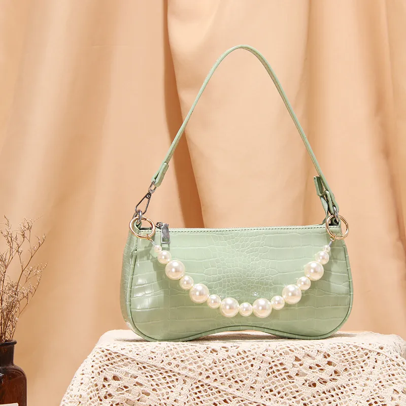 Lady's underarm bag handbag lady's handbag - Green