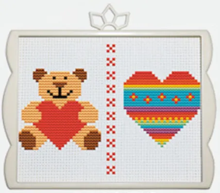 Ccross stitch with frame Style D - Shop at LoveMi