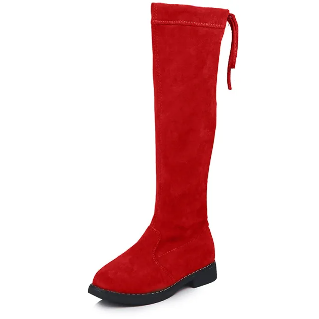 Girls' over the knee boots Red - Shop at LoveMi