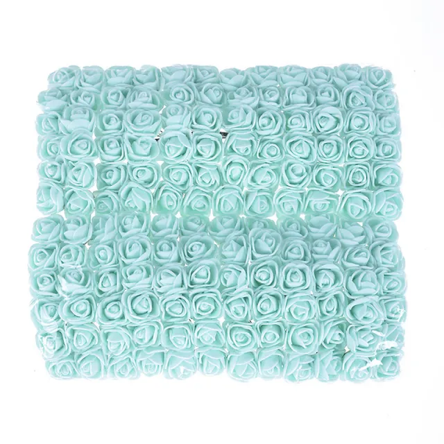 Mini roses 144 artificial flowers for floral arrangement Sky Blue - Shop at LoveMi