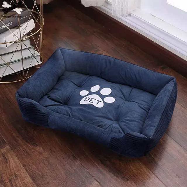Dog kennel winter warm cat kennel pet dog supplies mat Blue - Shop at LoveMi
