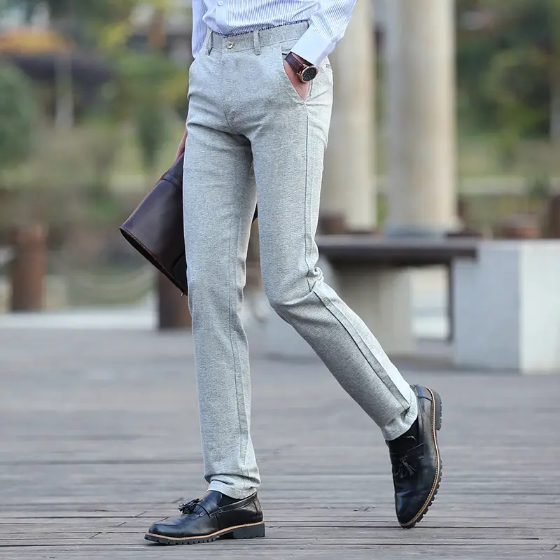 Men's Cotton hemp casual pants