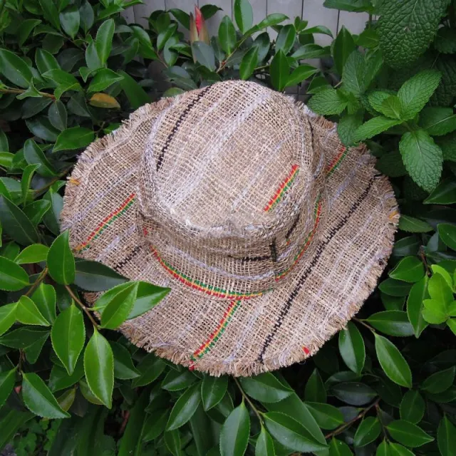 Hand woven pure linen wide brim hat Style 4 - Shop at LoveMi