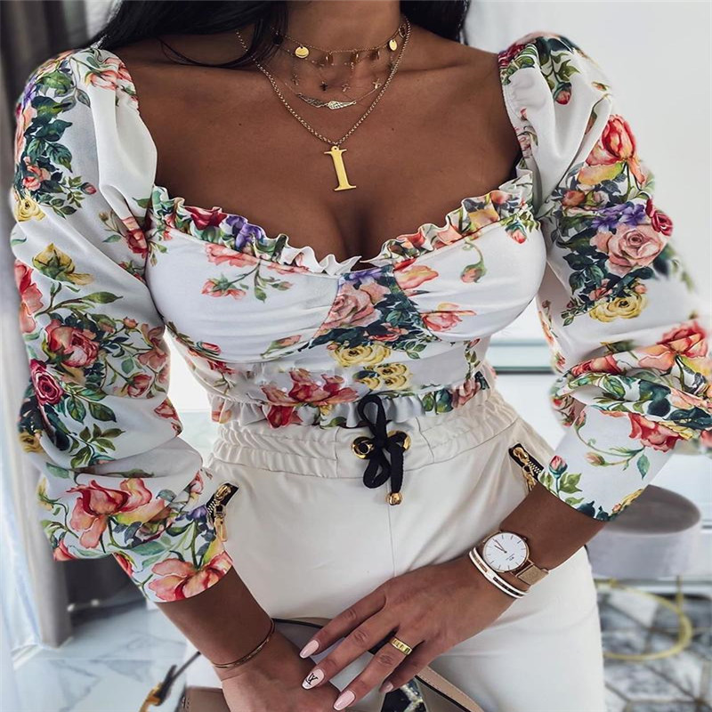 Printed short cut top
