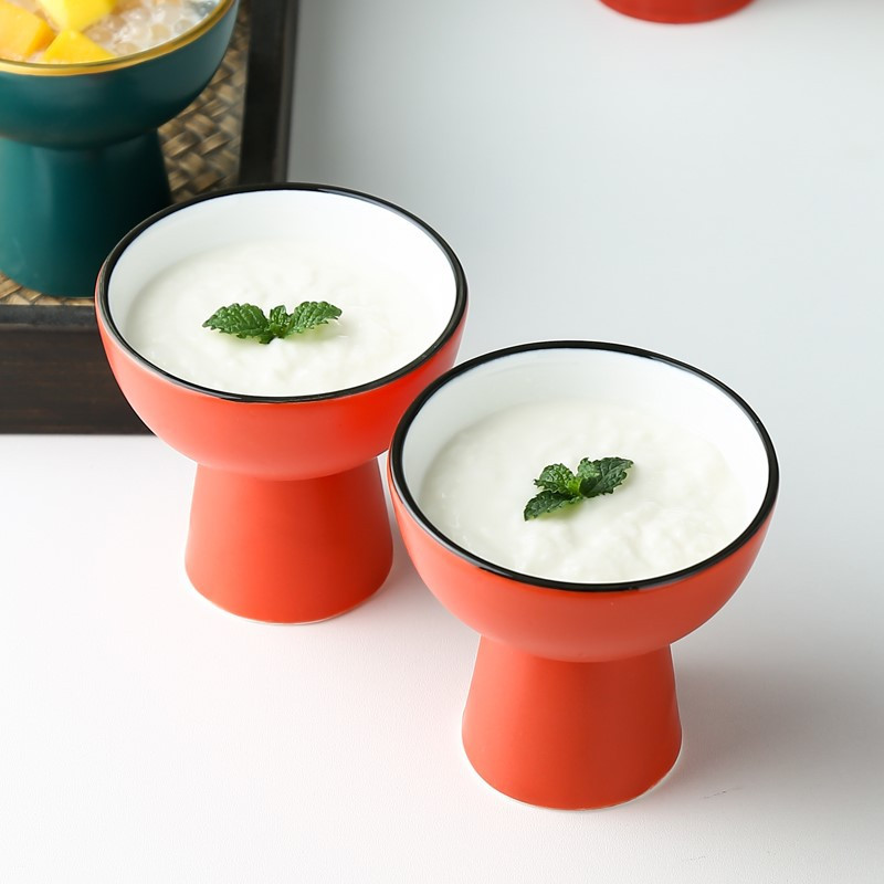 Tall Dessert Ceramic Cup
