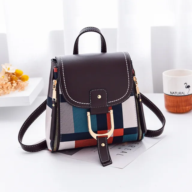 Female pu crossbody handbag Coffee - Shop at LoveMi