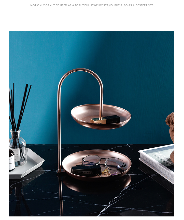 Double-layer iron storage tray