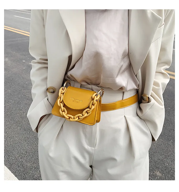 Fashionable belt bag - Yellow