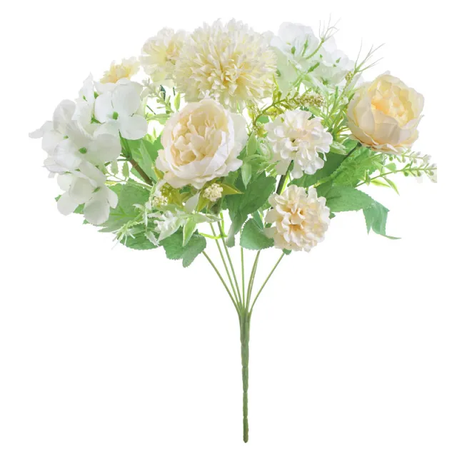 7 core cored simulation peony Champagne White - Shop at LoveMi
