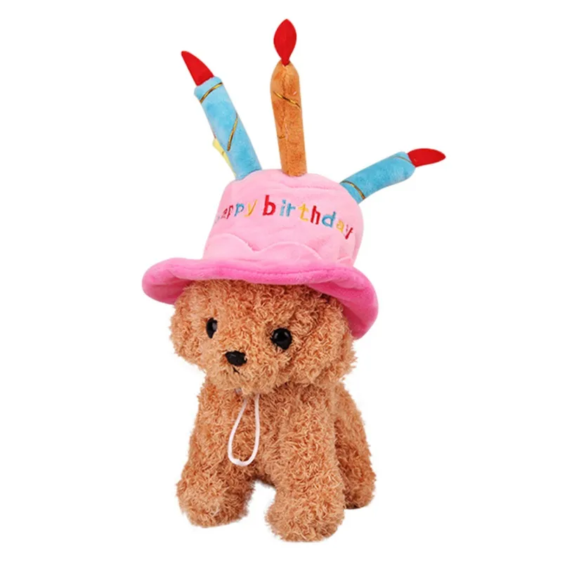 Dog birthday cake hat - Pink