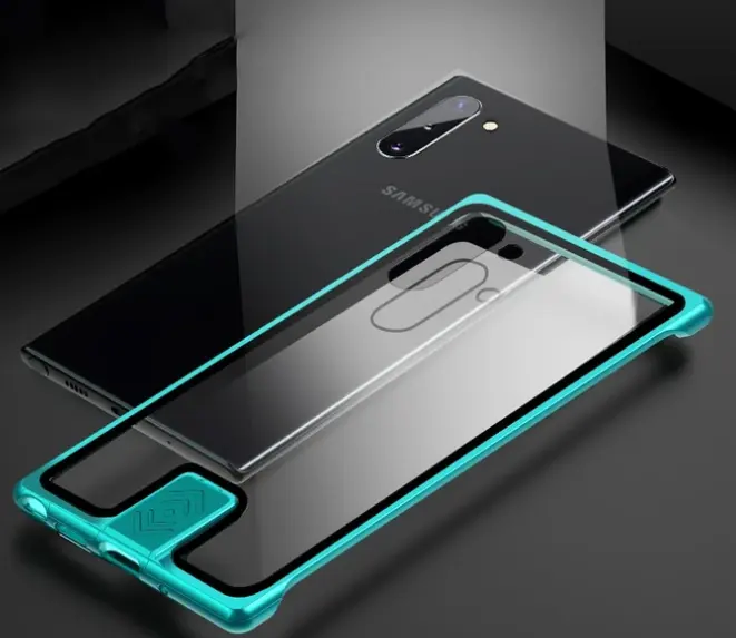 Transparent glass mobile phone case