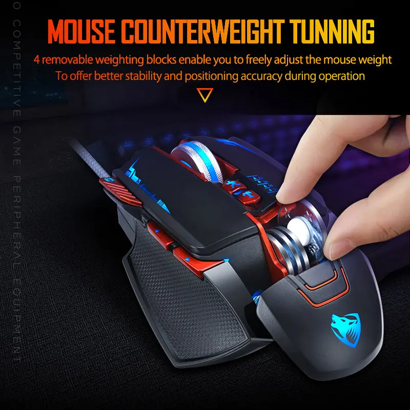 Thunder Wolf V9 gaming mouse machine