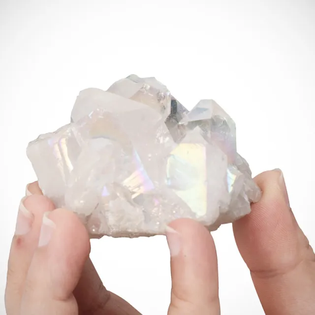 Natural Blue Crystal Cluster Original Stone White - Shop at LoveMi