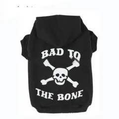 Pet dog clothes padded warm sweater - Black - View 1