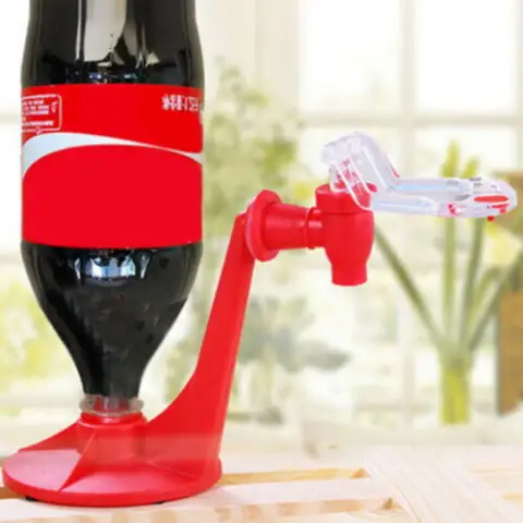 The Magic Tap Coke Bottle Inverted Plastic Beverage Water