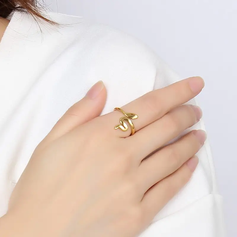 Stainless steel snake ring