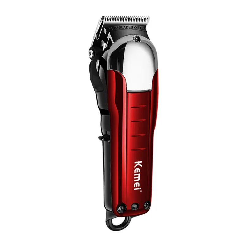 Kemei KM-2608 Barber Scissors - Red