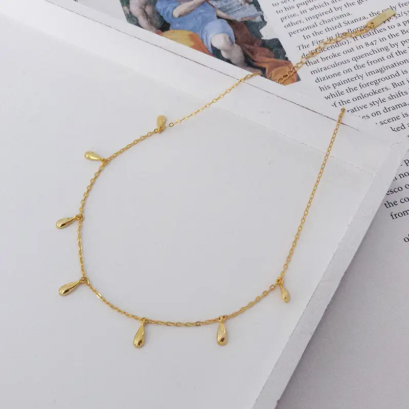 Necklace sweet temperament drop necklace