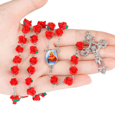 Title 1, Rose Rosary Necklace