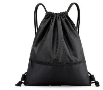 Lightweight and fashionable drawstring bag - Black