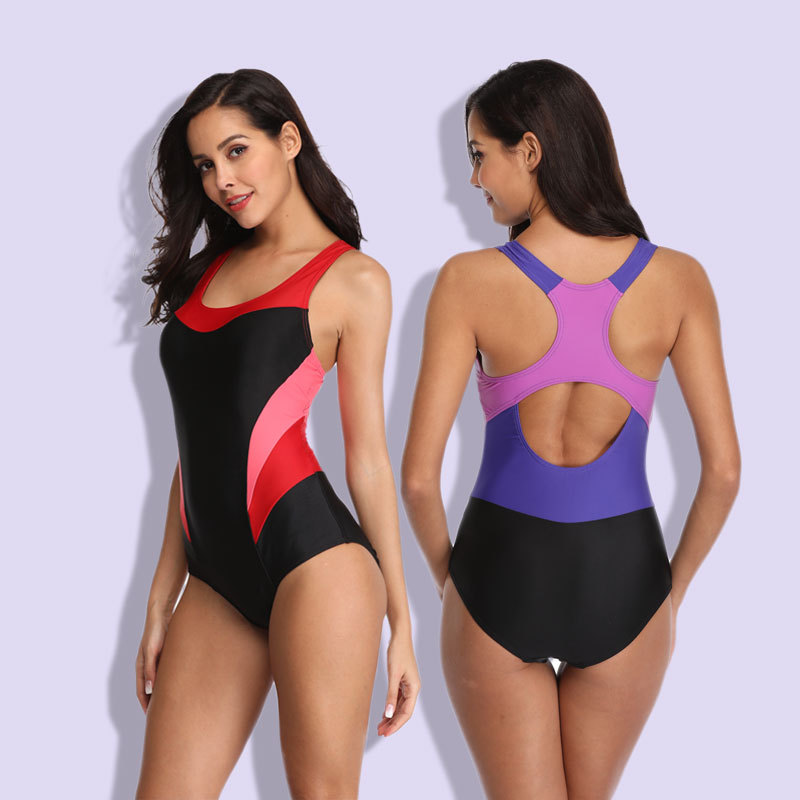 Sports slim backless one-piece swimsuit — view 2