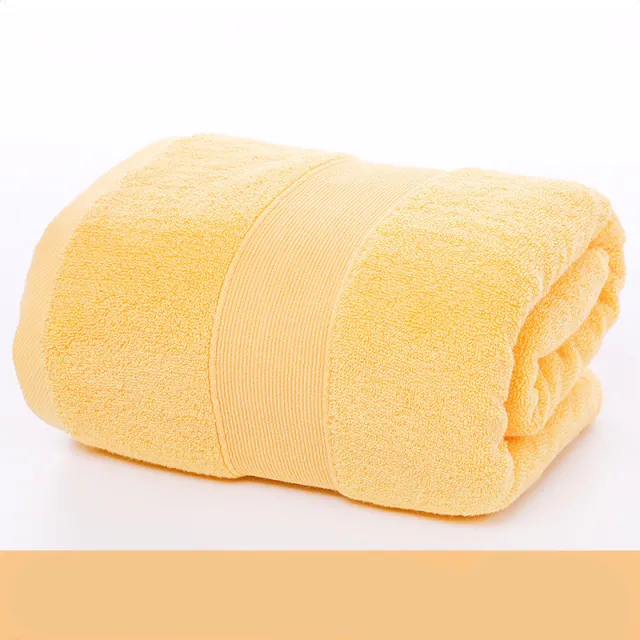 Color cotton bath towel Orange - Shop at LoveMi
