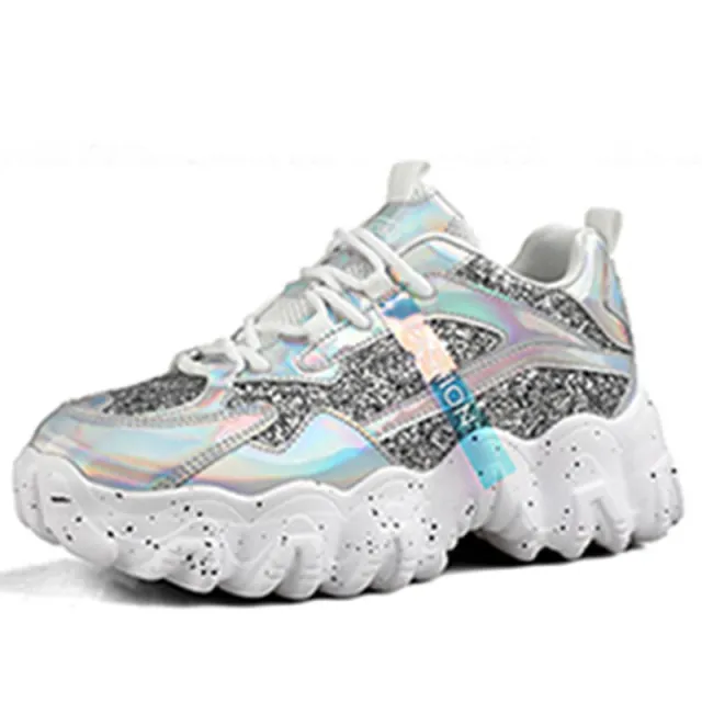 Sequin daddy shoes White - Shop at LoveMi