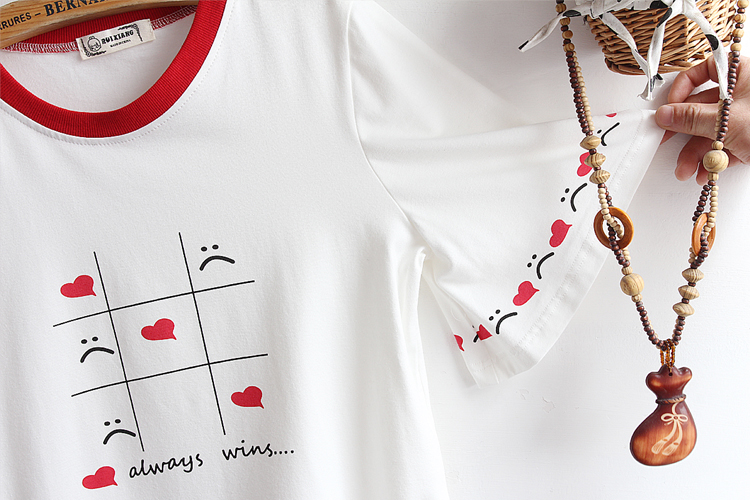 Printed short sleeve