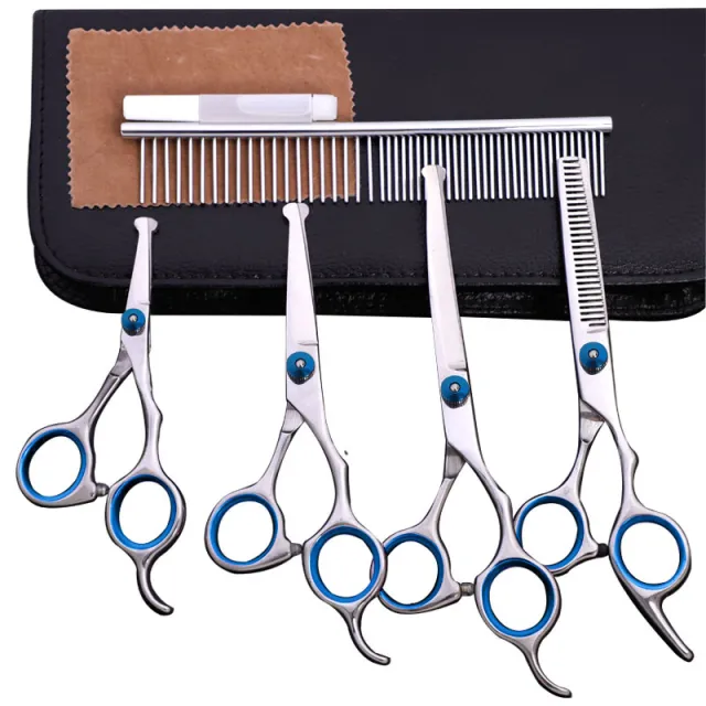 Stainless steel pet trimming shears Blue - Shop at LoveMi