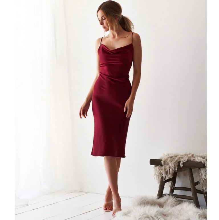 Suspender wrap hip sexy V-neck dress