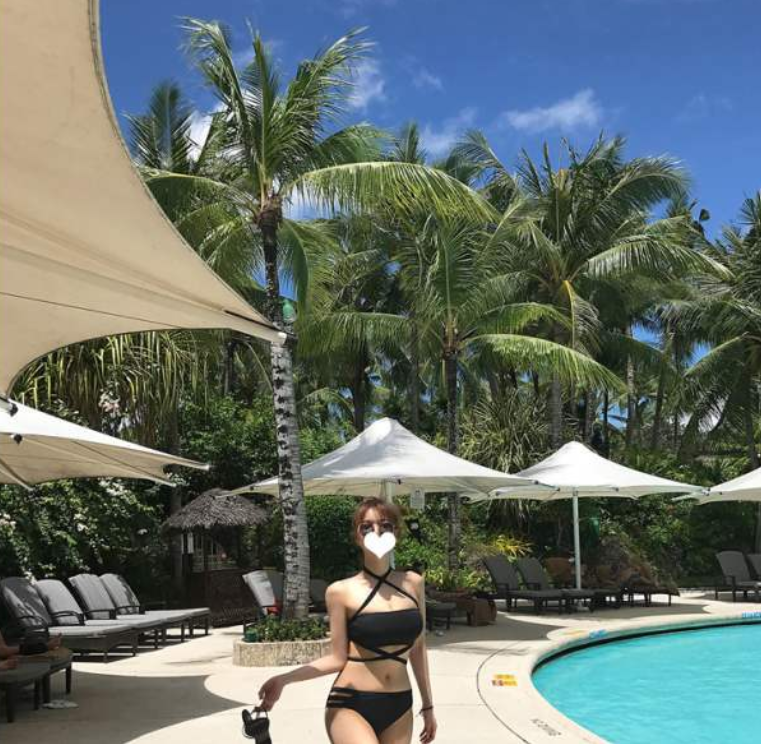 Tube top halter bikini split swimsuit