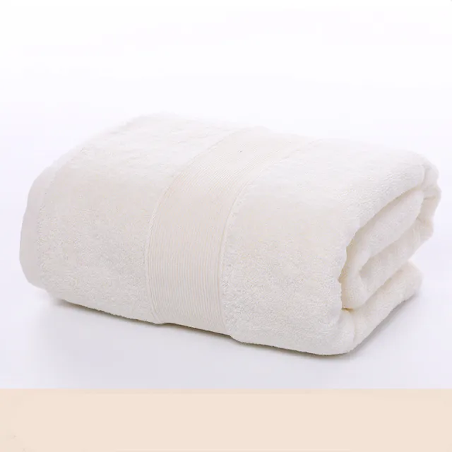 Color cotton bath towel Rice White - Shop at LoveMi