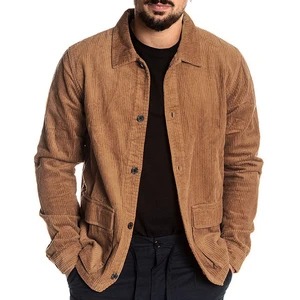 Corduroy solid color coat