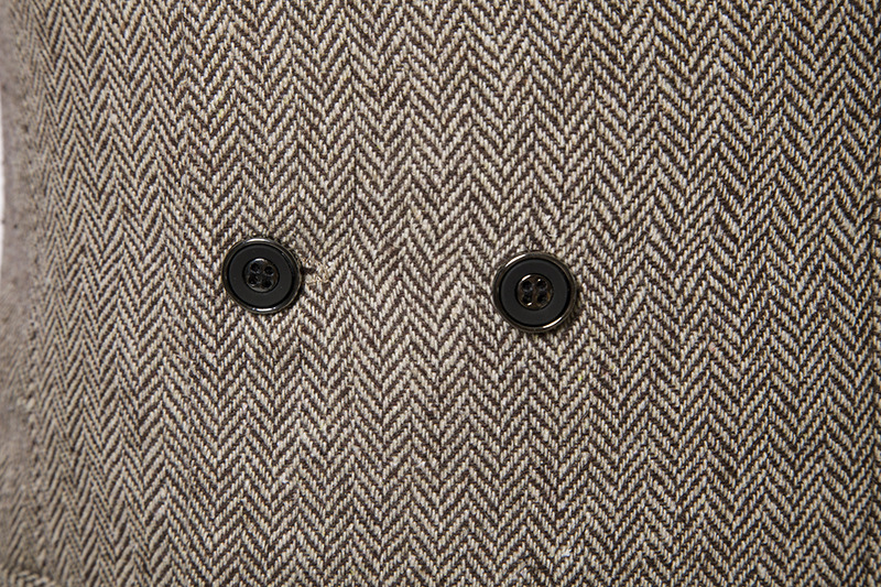 Men's woolen double breasted vest