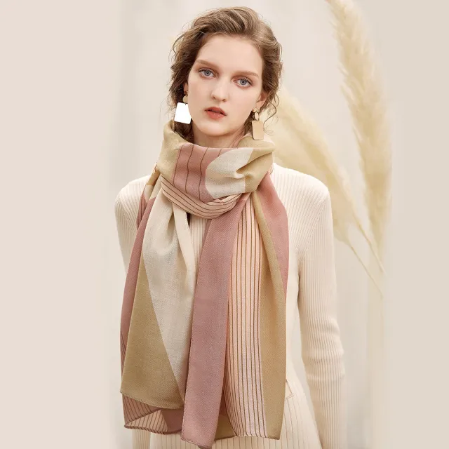 Jewel Butterfly Gift Wool Scarf Pink - Shop at LoveMi
