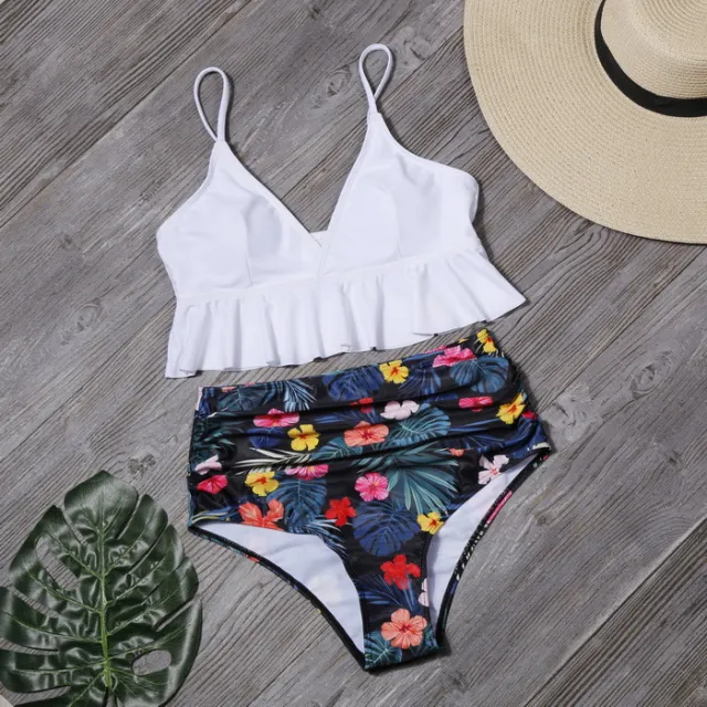 Ruffled swimwear White - Shop at LoveMi