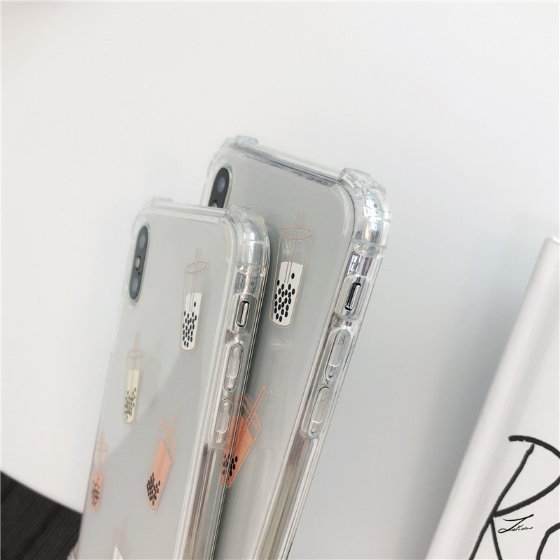 Pearl milk tea mobile phone case