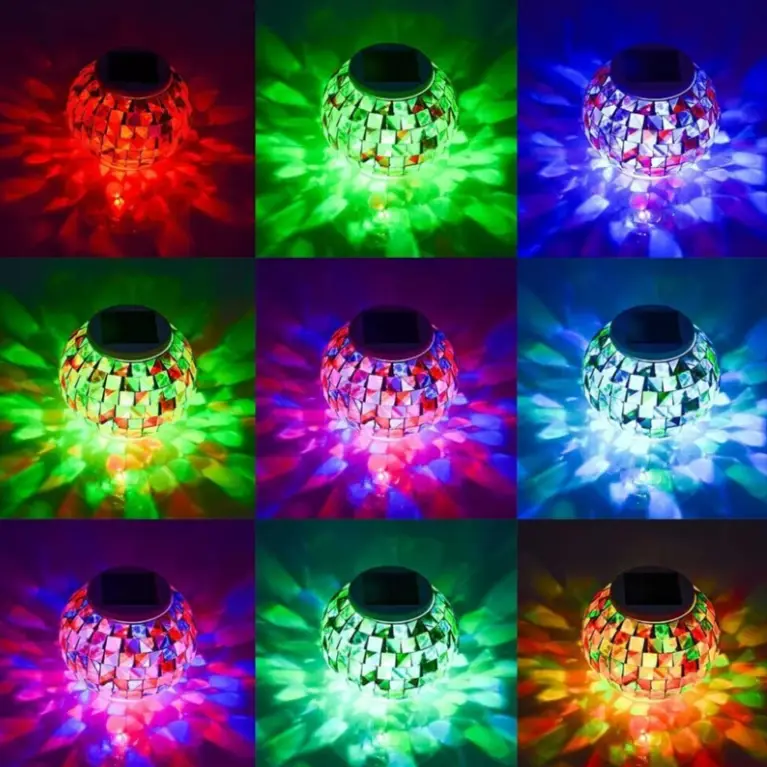 Color Changing Solar Glass Ball