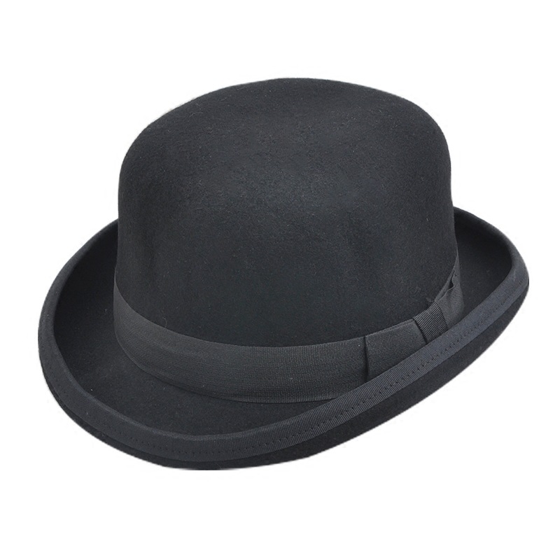 Felt dome curling fashion hat